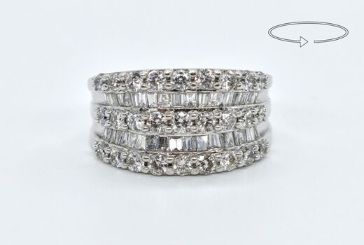 Ring 14 Kt WG Diamanten