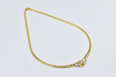 Collier 18 Kt GG/WG Brillanten