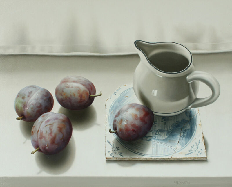 still life with prunes and jug