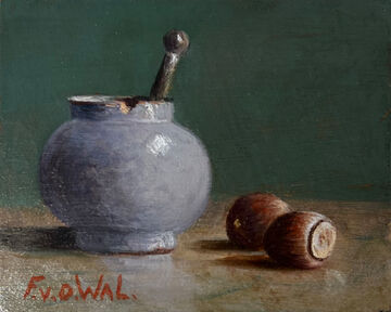 still life with hazelnuts