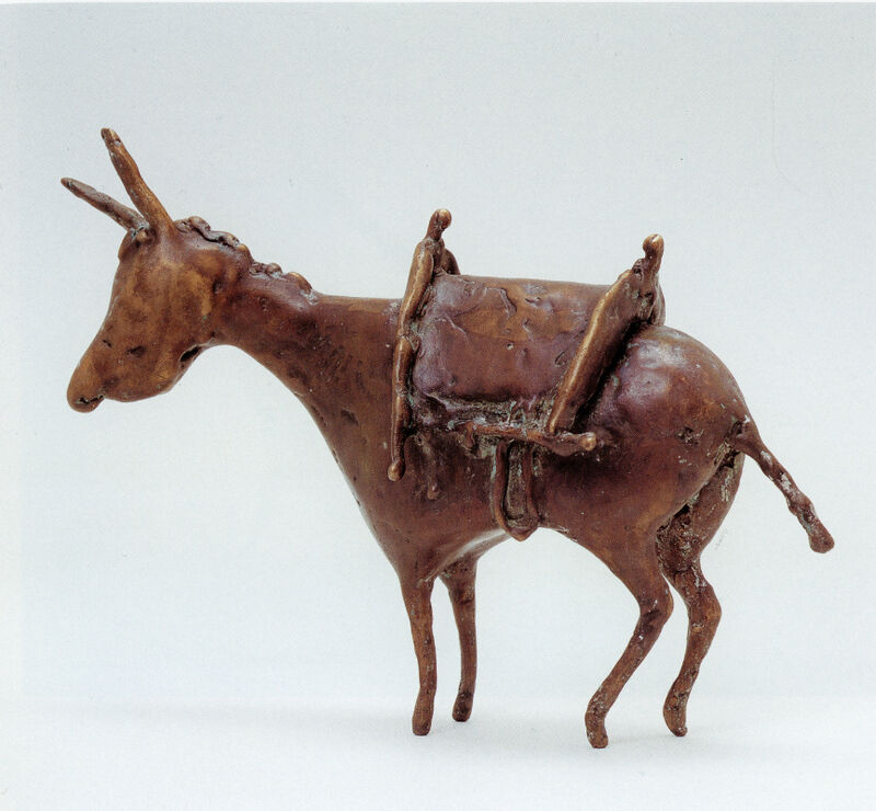 donkey with saddle, 1997