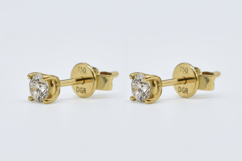 Ohrstecker 18 Kt GG Brillanten