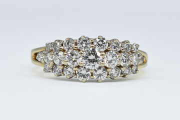 Ring 14 Kt bicolor Brillanten