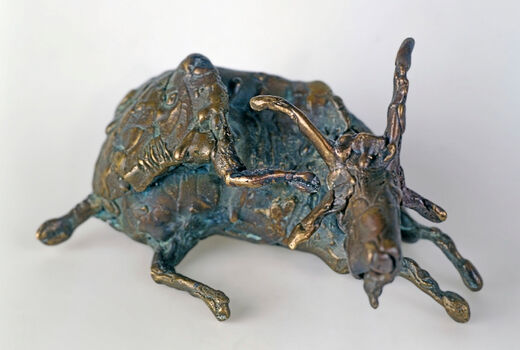 goat lying down, 2002