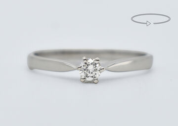 Ring 14 K diamond