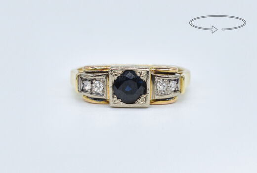 Ring 14 K Sapphire 
