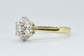 Ring 14 Kt GG Brillanten