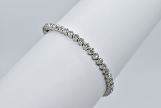 eternity bracelet Platinum diamonds