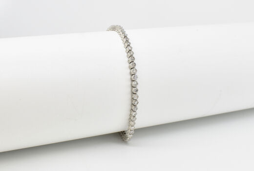 Tennisarmband Platin Diamanten