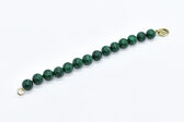 bracelet with clasp 14 K Malachite 