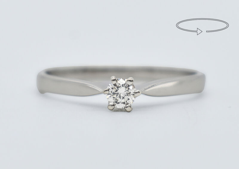 Ring 14 Kt WG Brillant