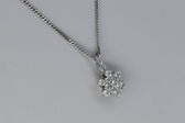 Anhänger 14 Kt WG Brillanten