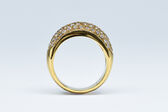 pavé ring 18 K diamonds