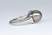 Ring 14 Kt WG Zuchtperle