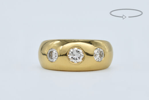 Ring 18 Kt GG Brillanten
