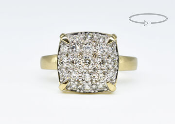 Ring 14 Kt GG Brillanten