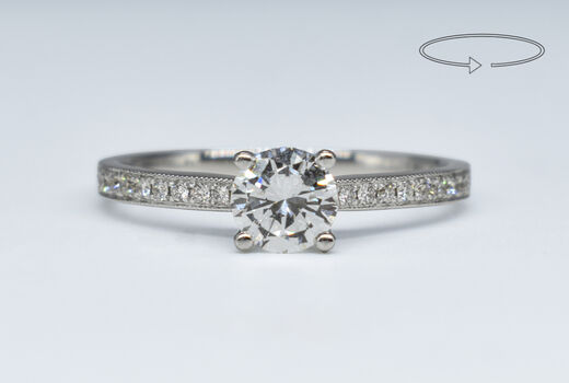 Ring 14 Kt WG Brillanten