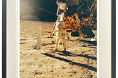 Buzz Aldrin on the moon, 1969