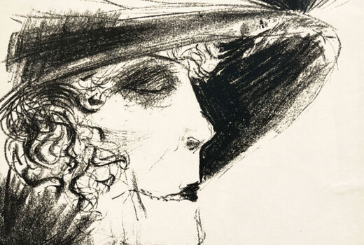 Dame mit Reiher, 1923