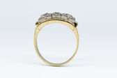 Ring 14 Kt GG/WG Diamanten