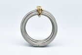 Ring 18 Kt, Titanium 