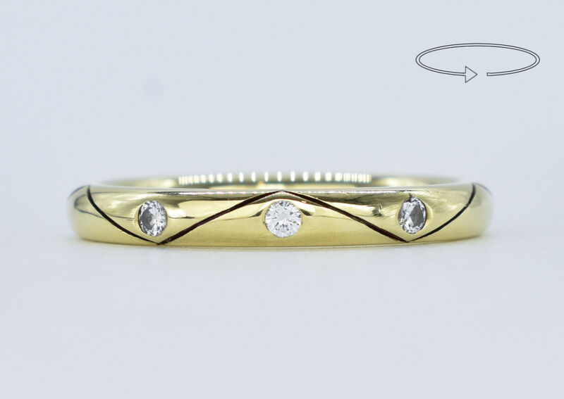 Ring 14 K diamonds