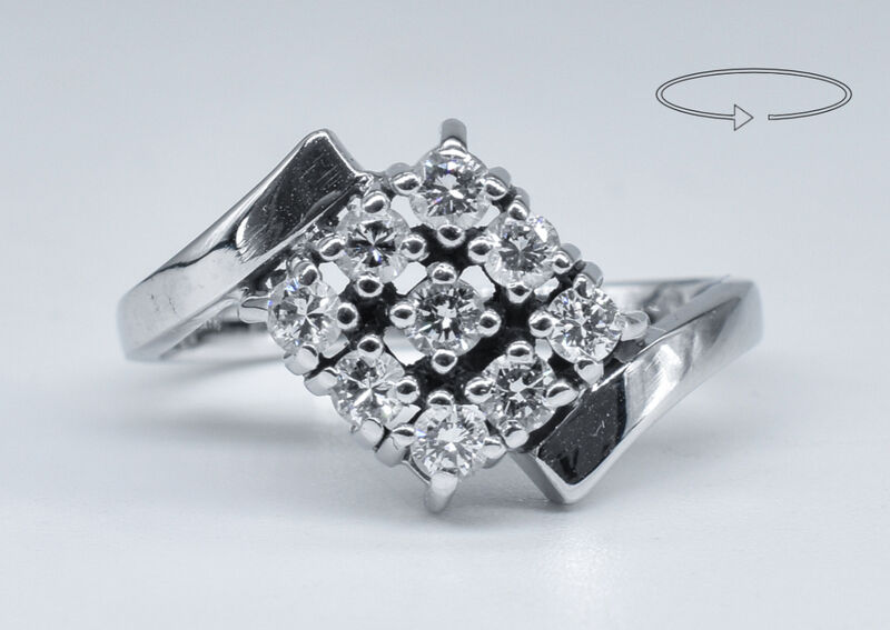 Ring 14 K diamonds