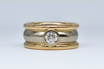 Ring 18 Kt bicolor Brillant