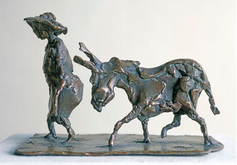 woman with donkey, 2004