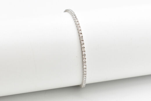 Tennis-Armband 18 Kt WG Brillanten