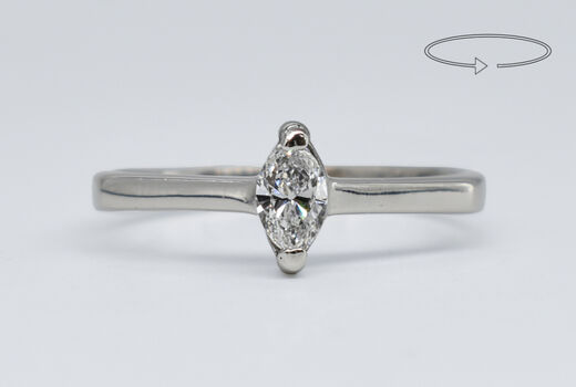 Ring 18 Kt WG Diamant