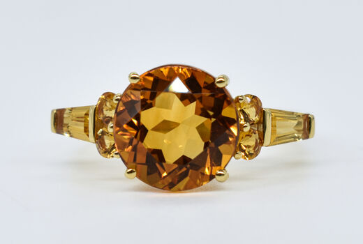 Ring 18 K Citrine