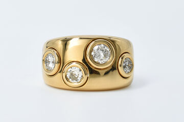 Ring 18 K diamonds