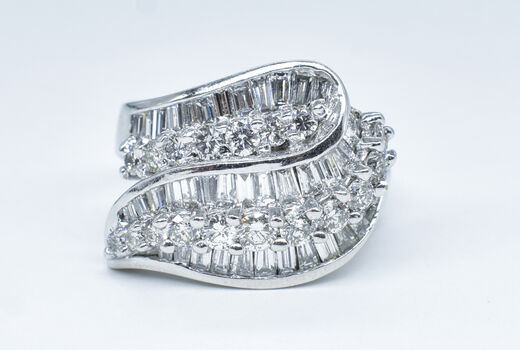 Ring 14 K diamonds