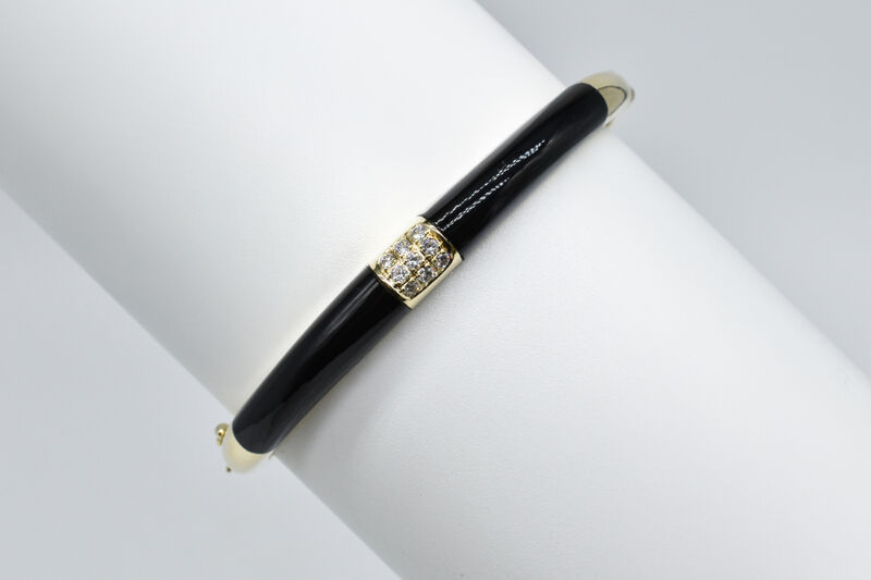 Armreif 14 Kt GG Onyx 