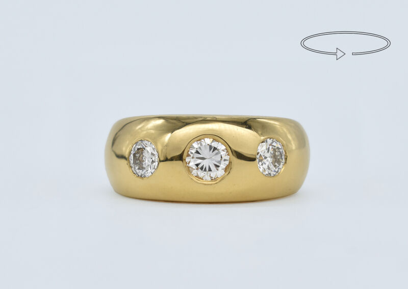 Ring 18 Kt GG Brillanten