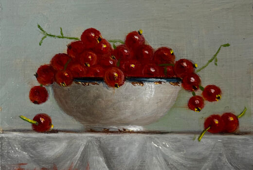 Stillleben mit Johannisbeeren