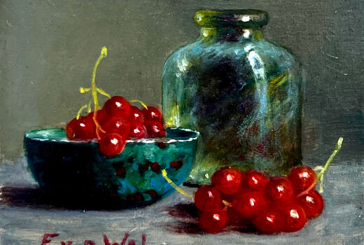 still life with red currant