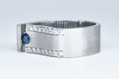 Ring 14 Kt WG Saphir 
