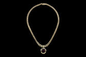 Collier 18 Kt GG Rhodolith