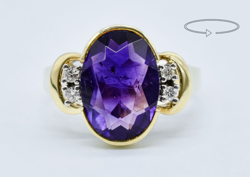 Ring 14 Kt GG Amethyst