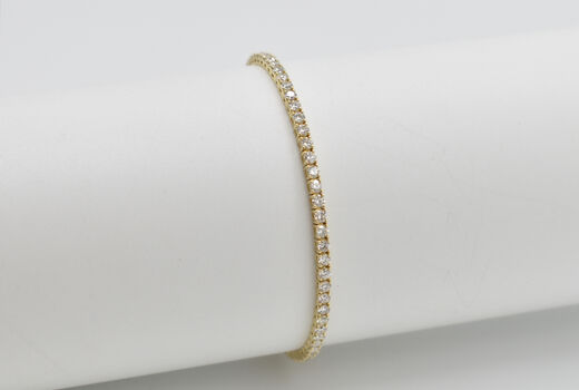 tennis bracelet 14 K diamonds