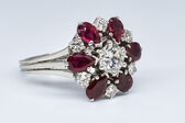 Ring 18 diamonds 