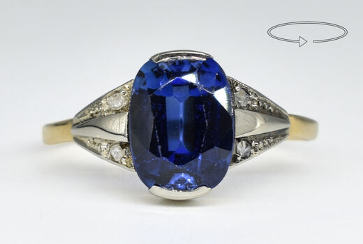 Ring 14 K Sapphire 