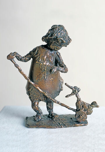 child with duck, 2004