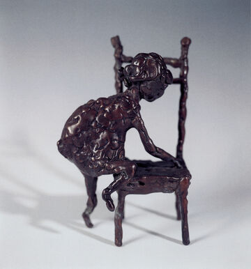 girl with chair, 2001