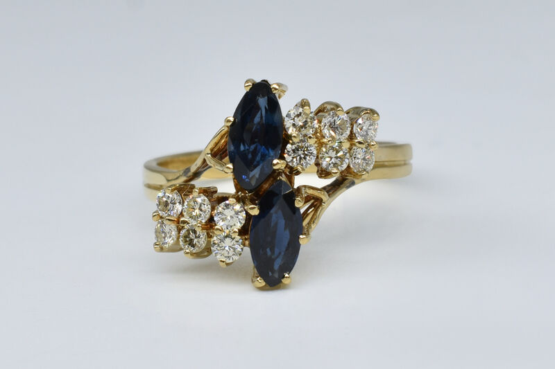 Ring 18 Kt GG Saphire 