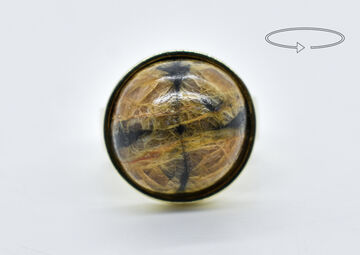 Ring 14 K Chiastolith