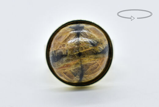 Ring 14 K Chiastolith