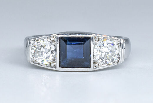 Ring 18 K Sapphire 